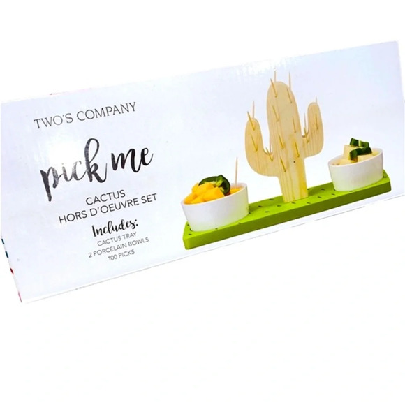 Adorable Cactus hors d’oeuvres tray new in box - Picture 1 of 3